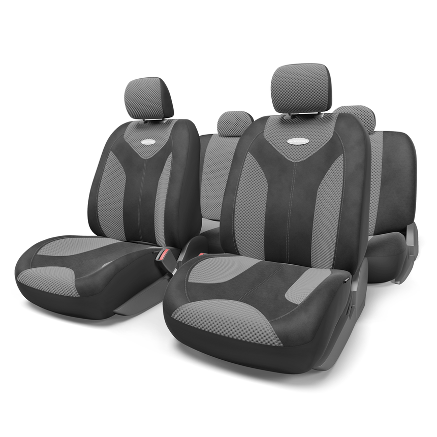 Чехлы на сиденья универсальные MATRIX MTX-1105 BK/D.GY (M)