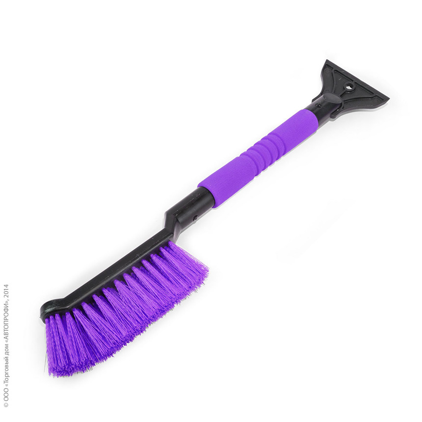 Щетка для снега "AUTOPROFI" SB-1449 BK/VIOLET