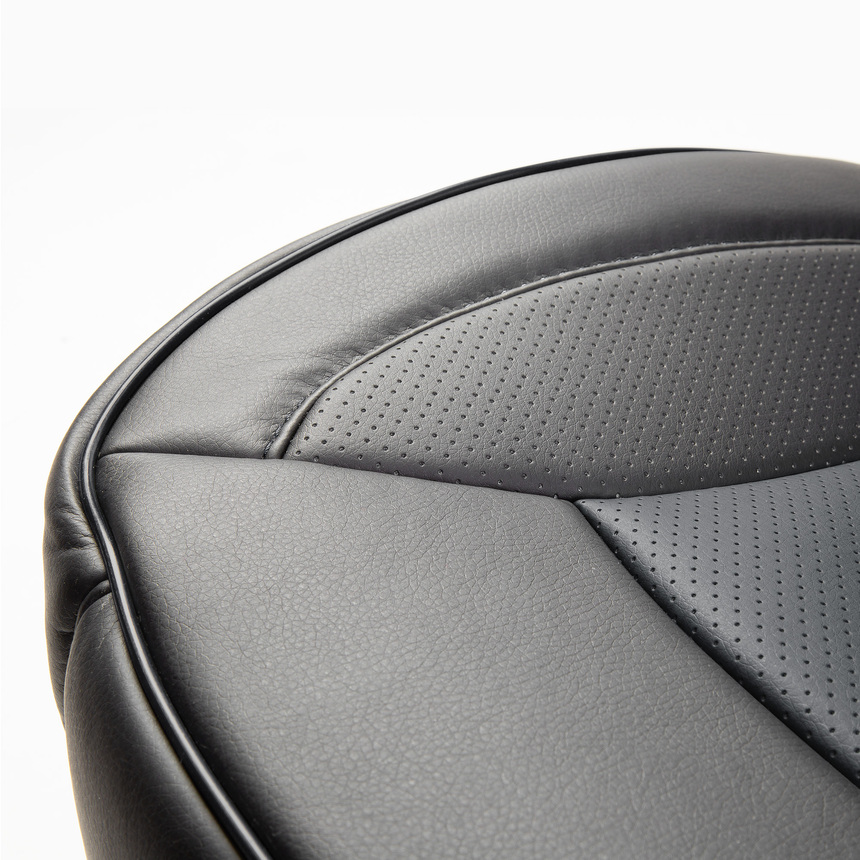 Накидка на сиденье каркасная AUTOPROFI экокожа HIT-310G BK/BK