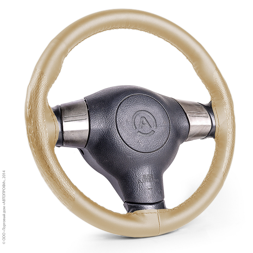 Оплётка для перетяжки руля "AUTOPROFI" SAM-300 croco BE (M)