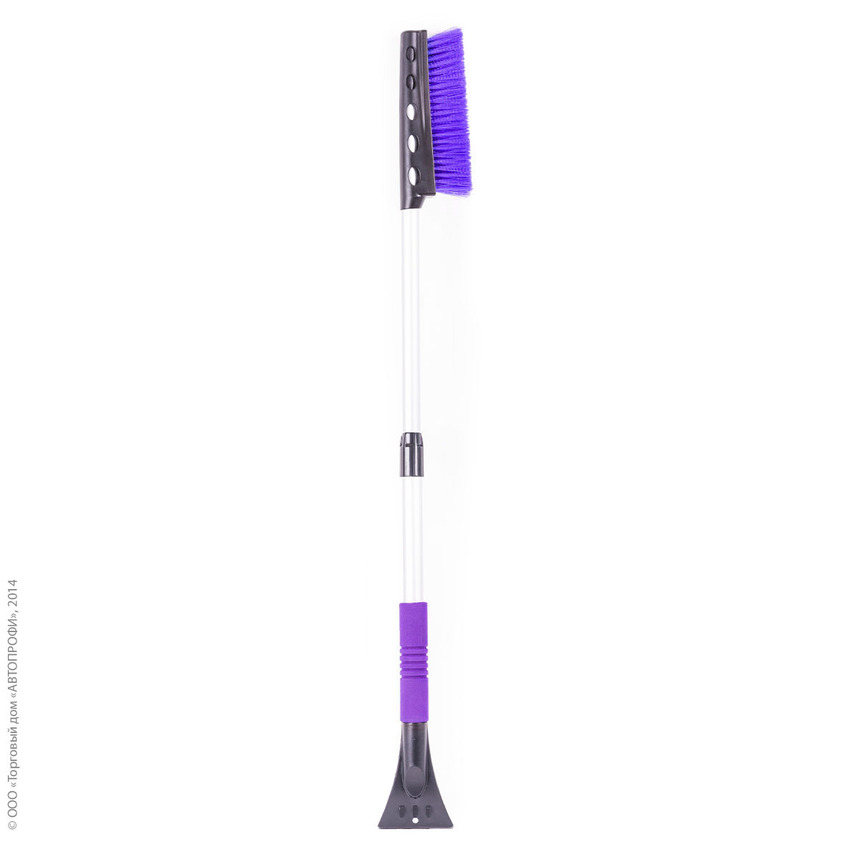 Щетка для снега "AUTOPROFI" SB-1460 BK/VIOLET