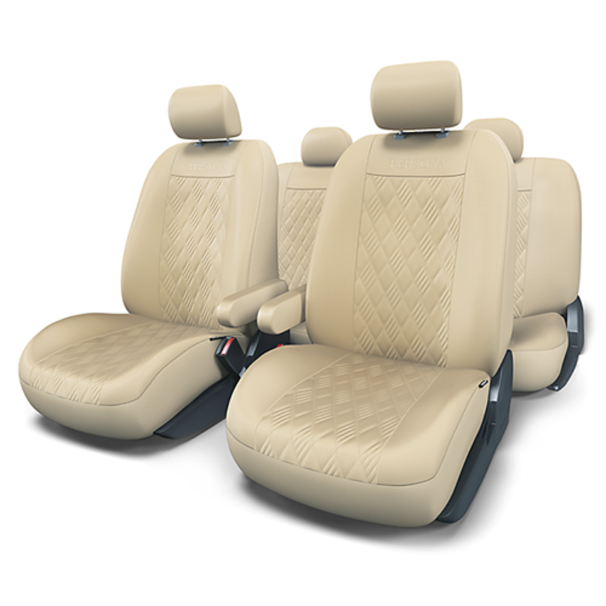 Чехлы на сиденья универсальные экокожа PERSONA PER-1305G BE (M)