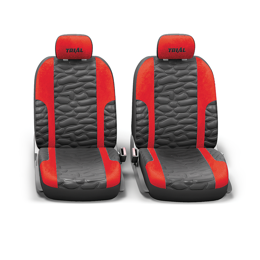 Чехлы на сиденья универсальные TRIAL TRL-1105 BK/RD (M)