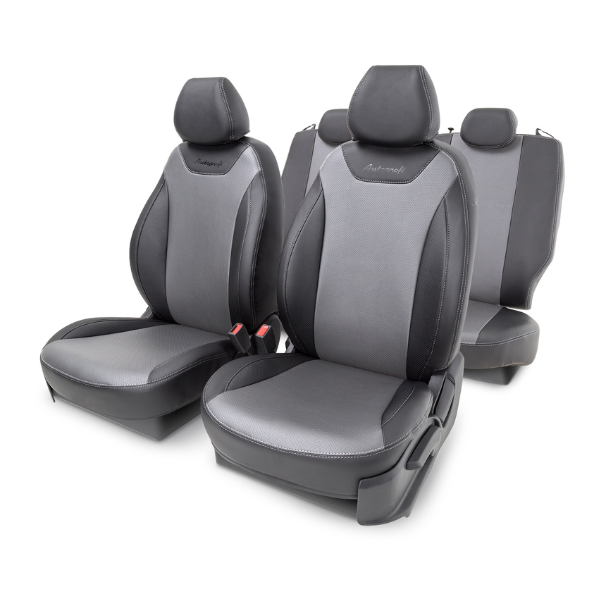 Чехлы на сиденья модельные экокожа HYUNDAI Solaris-1 (2010+) SOL-1Sd(10+)40-60 G BK/D.GY