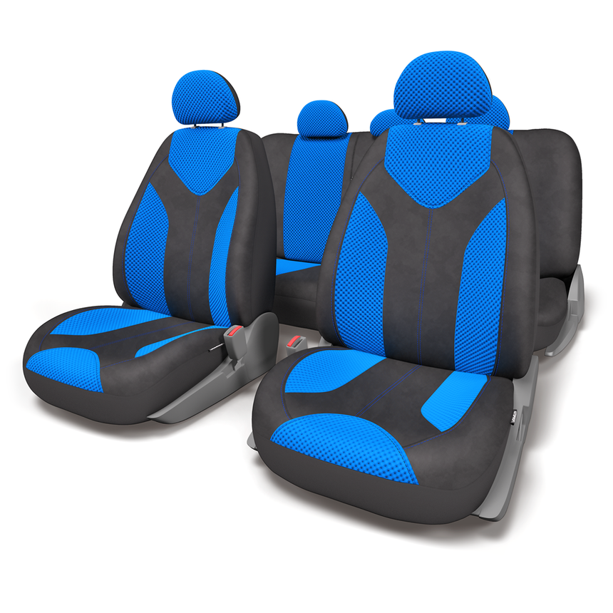 Чехлы на сиденья универсальные MATRIX MTX-1105 BK/BL (S)