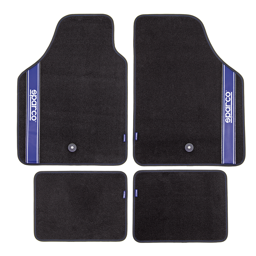 Ковры автомобильные "SPARCO", серия "Racing" SPC/RCN-404 BK/BL