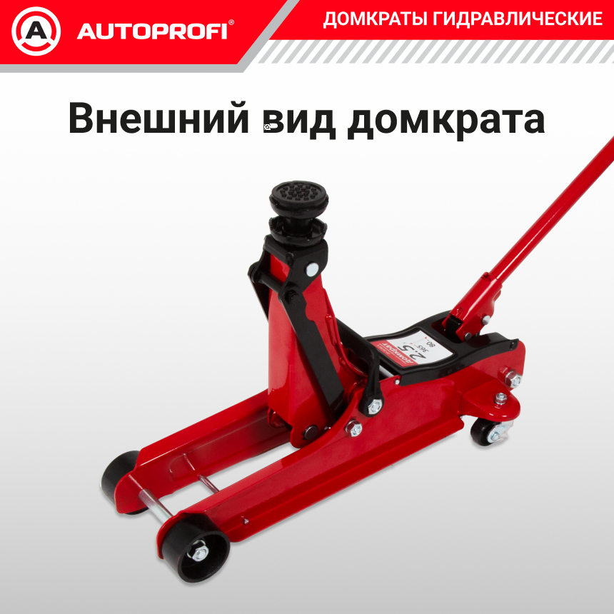 Домкрат гидравлический в кейсе (2,5 тонны) AUTOPROFI DP-25/365 K