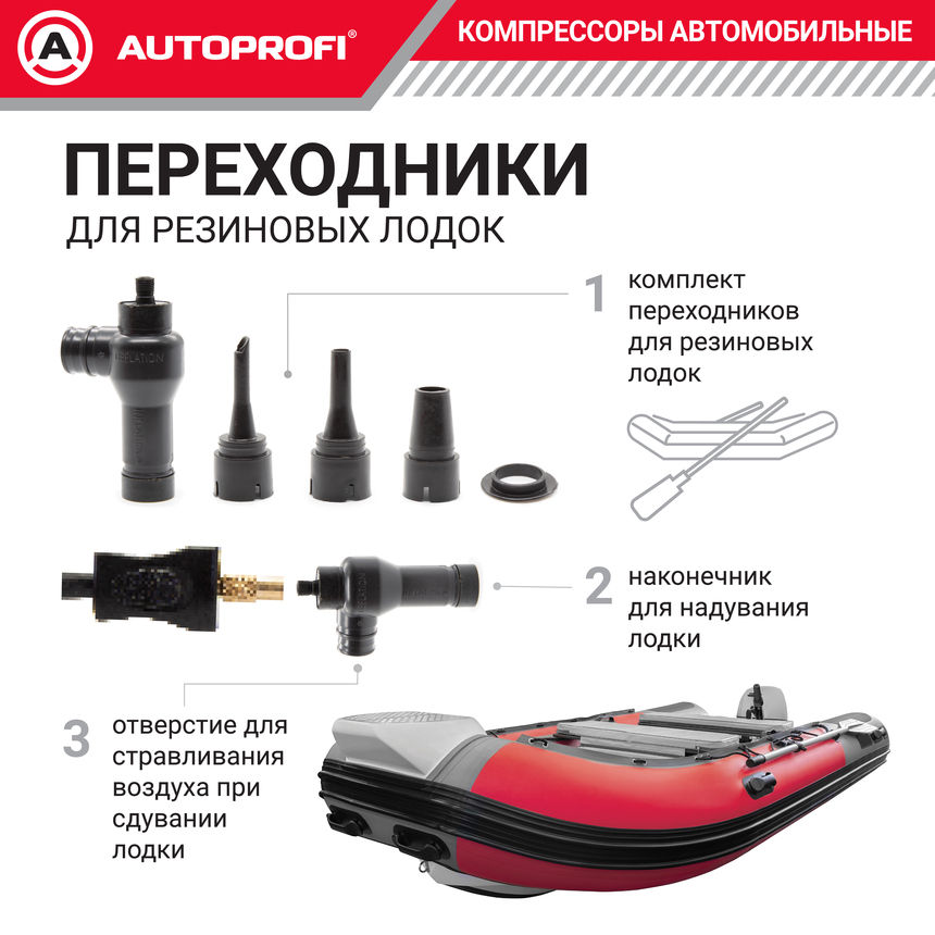 Компрессор автомобильный 75 л./мин. AUTOPROFI AK-750