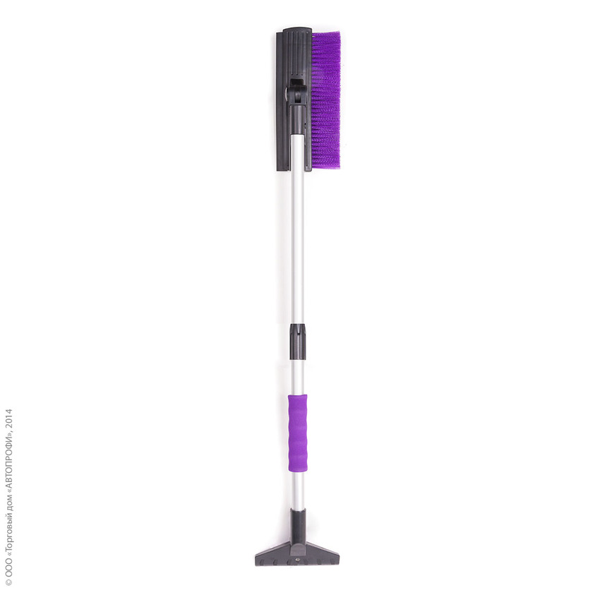 Щетка для снега "AUTOPROFI" SB-1452 BK/VIOLET