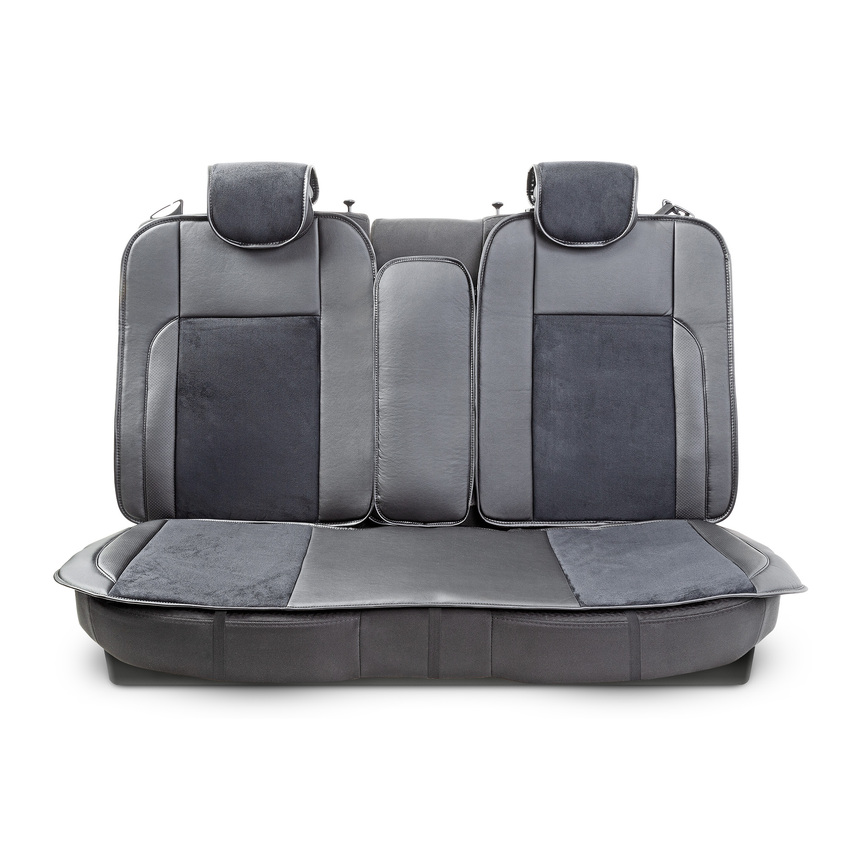 Накидки на сиденья каркасные AUTOPROFI экокожа/алькантара HIT-1110A BK/BK