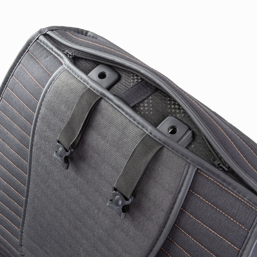 Накидки на передние сиденья "Car Performance", 2 шт., fiberflax CUS-1022 BK/BE