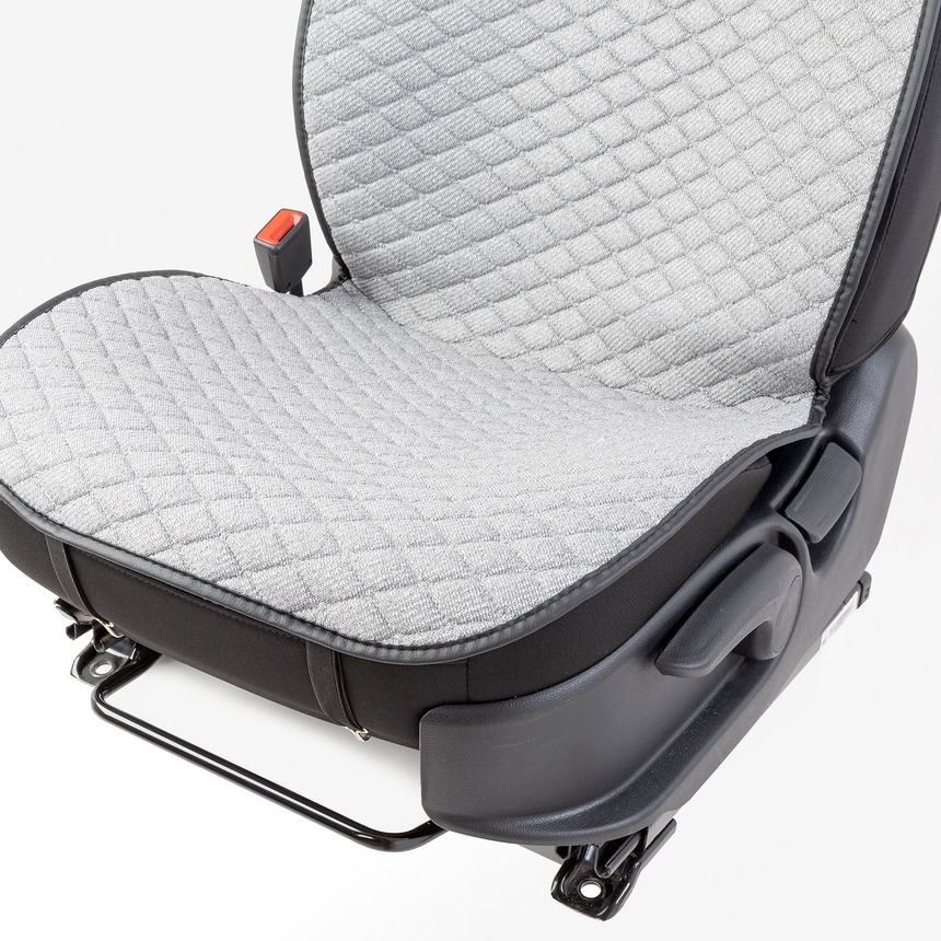 Накидки на передние сиденья "Car Performance", 2 шт., fiberflax CUS-1032 GY Накидки на передние сиденья "Car Performance", 2 шт., fiberflax CUS-1032 GY