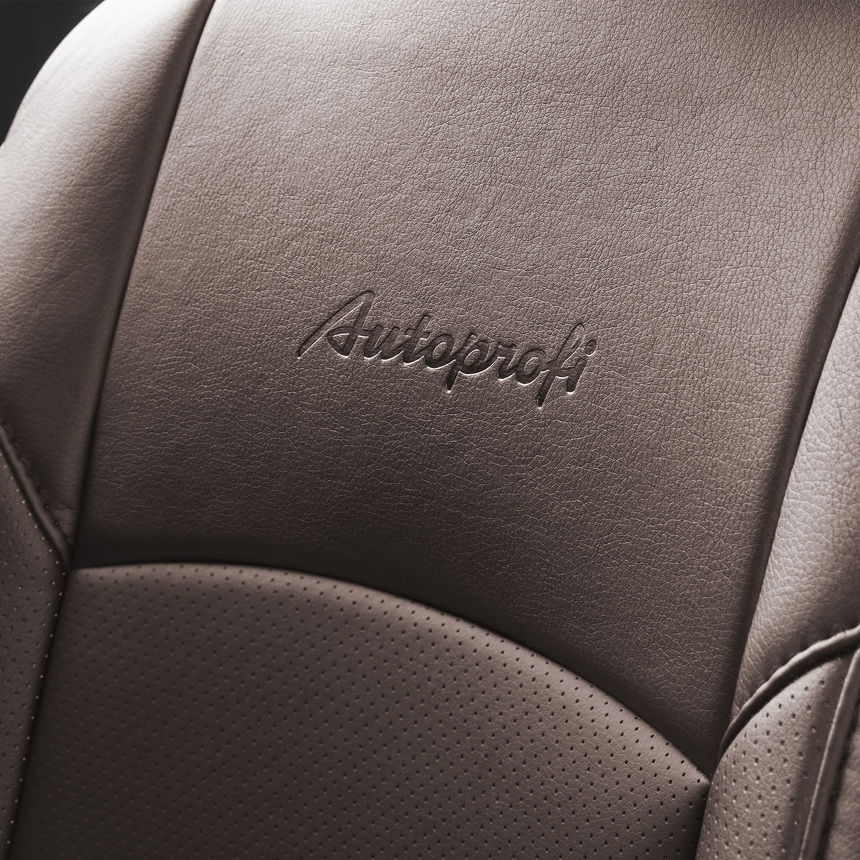 Накидка на сиденье каркасная AUTOPROFI экокожа HIT-310G BR/BR