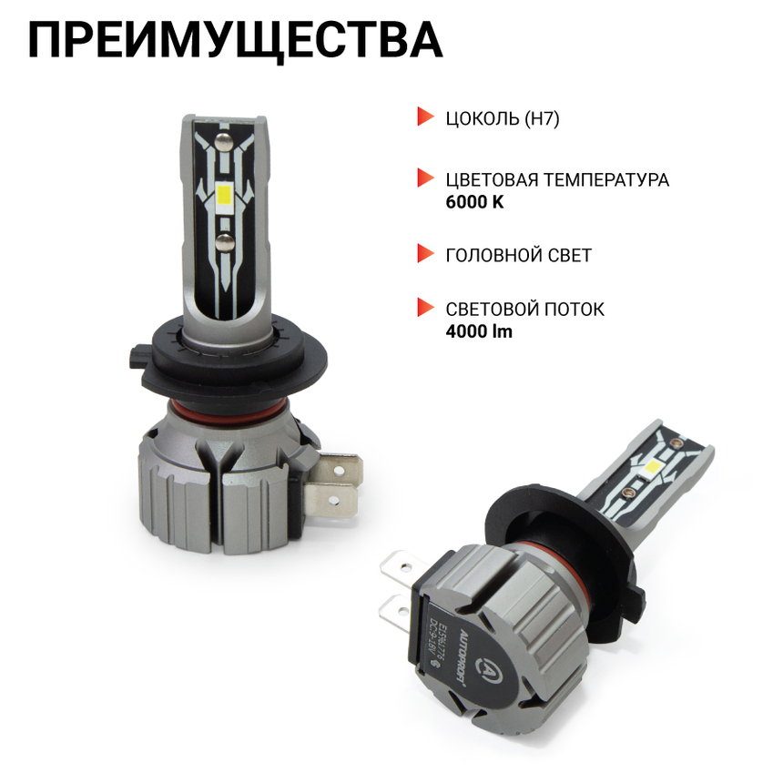 Лампа светодиодная X2-H7 Лампа светодиодная X2-H7