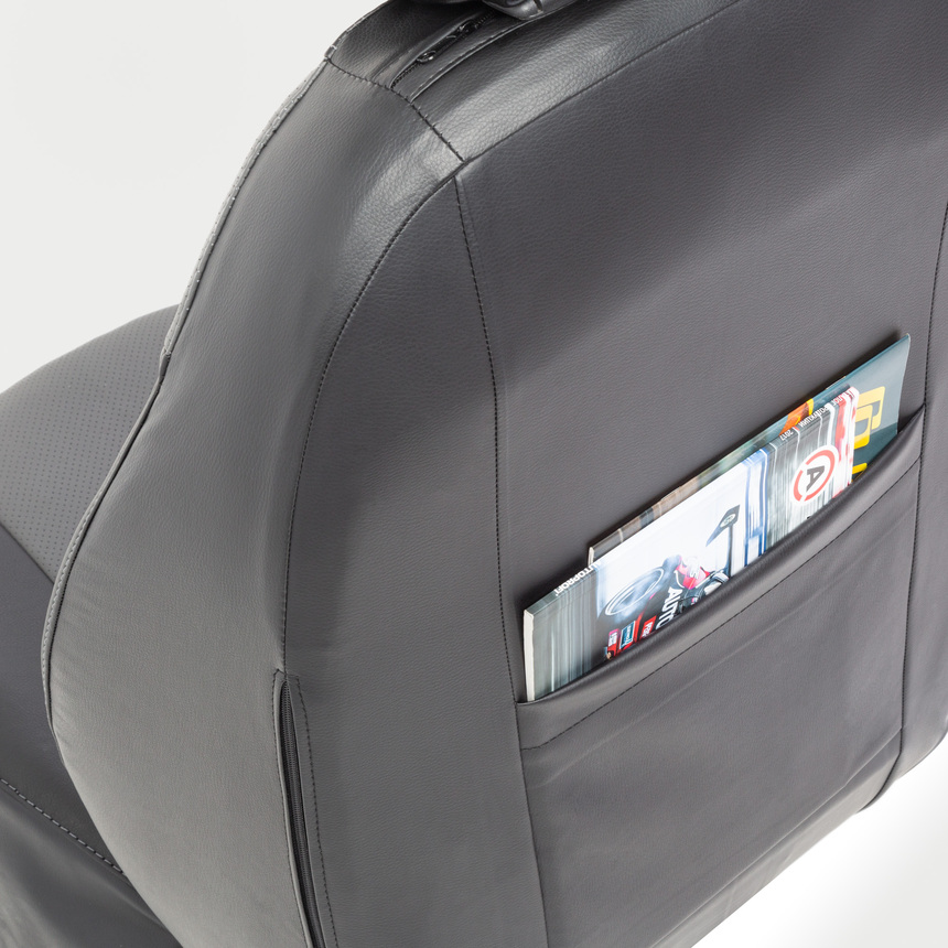 Чехлы на сиденья универсальные GALLANT алькантара GAL-1505 AF BK/D.GY