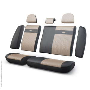 Чехлы на сиденья трансформеры задний ряд TRS-002G BK/L.BE Чехлы на сиденья трансформеры задний ряд TRS-002G BK/L.BE