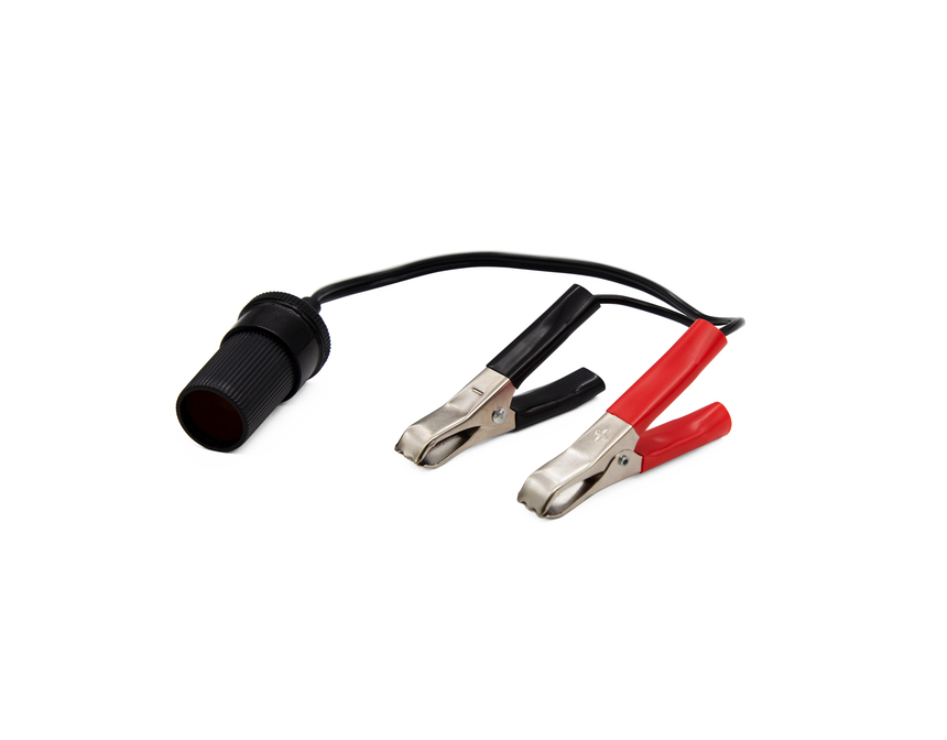 купить Переходник на штекер прикуривателя с зажимами на клеммы АКБ AKB-01 Переходник на штекер прикуривателя с зажимами на клеммы АКБ AKB-01