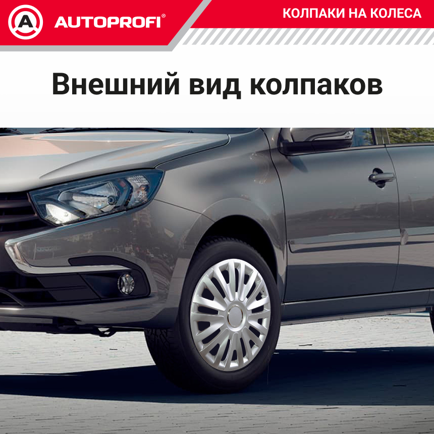 Колпаки на колёса AUTOPROFI WC-1105 SILVER (14)
