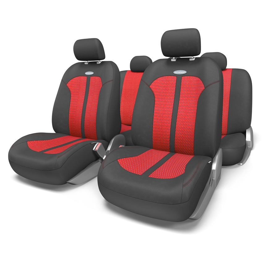 Чехлы на сиденья универсальные SELECTION SEL-1105 BK/RD (M)