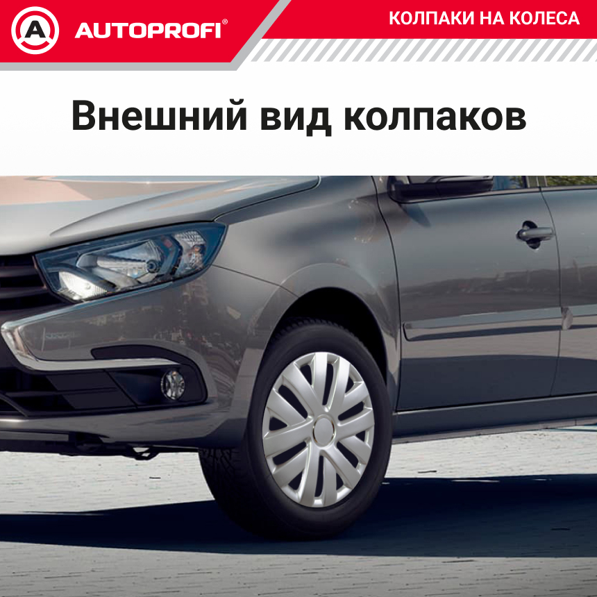 Колпаки на колёса AUTOPROFI WC-1145 SILVER (15)