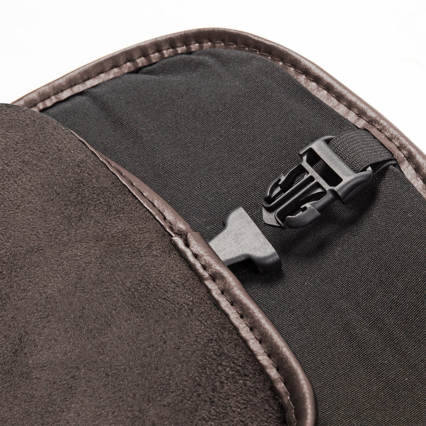 Накидка на сиденье каркасная AUTOPROFI экокожа/алькантара HIT-310A BR/BR