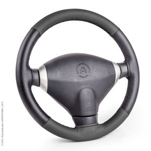 Оплётка для перетяжки руля AUTOPROFI SAM-100 BK/BK (M) Оплётка для перетяжки руля AUTOPROFI SAM-100 BK/BK (M)