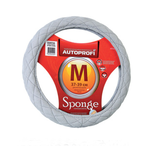 Спонжевая оплетка руля AUTOPROFI SP-9020 L.GY (M) Спонжевая оплетка руля AUTOPROFI SP-9020 L.GY (M)