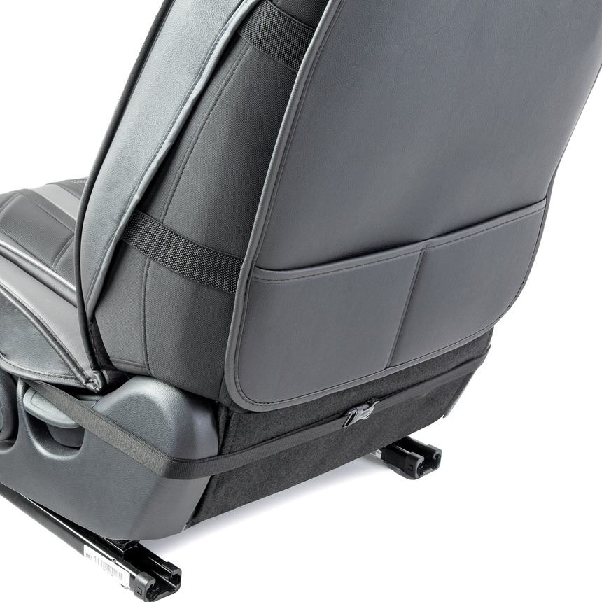 Каркасные 3D накидки на передние сиденья "Car Performance", 2 шт., экокожа CUS-3012 BK/GY Каркасные 3D накидки на передние сиденья "Car Performance", 2 шт., экокожа CUS-3012 BK/GY