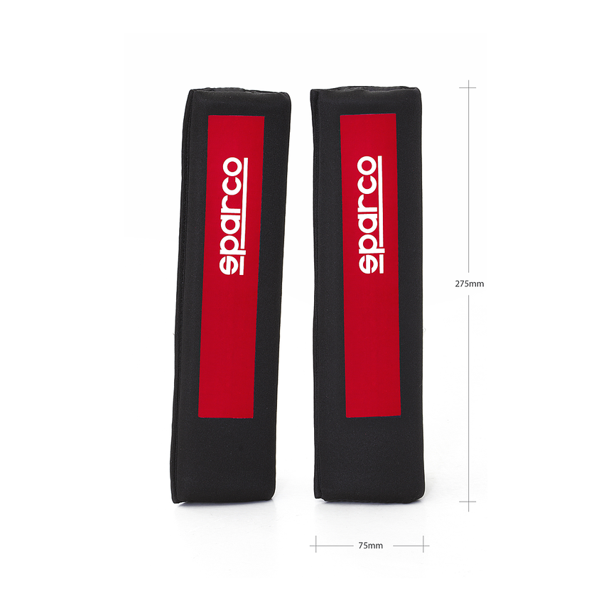 Накладки на ремень "SPARCO", серия "Racing" SPC/RCN-0205 BK/RD