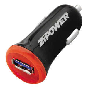 Автомобильное универсальное зарядное устройство для телефона USB-выход (2.1 А), Zipower PM6663
