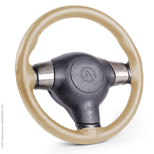 Оплётка для перетяжки руля "AUTOPROFI" SAM-300 croco BE (M)