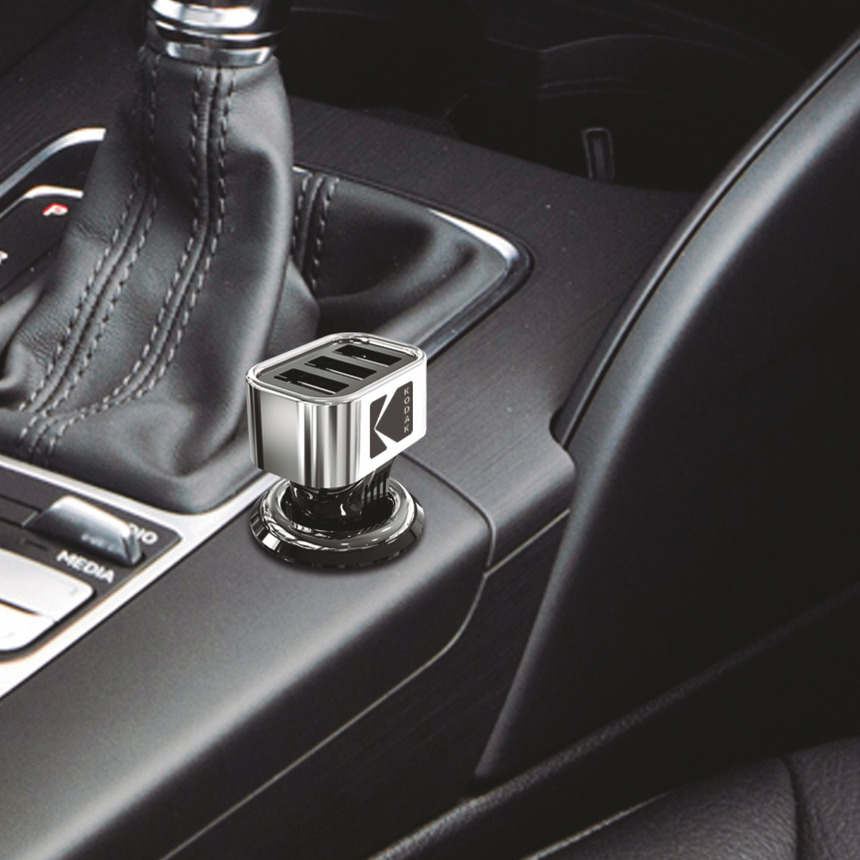 Автомобильное зарядное устройство KODAK для телефона/планшета, USBх3, Quick Charge 3.0. UC110 Автомобильное зарядное устройство KODAK для телефона/планшета, USBх3, Quick Charge 3.0. UC110