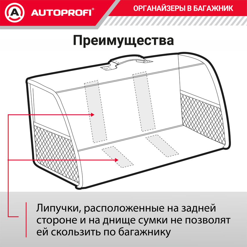 Органайзер в багажник TRAVEL ORG-30 BK