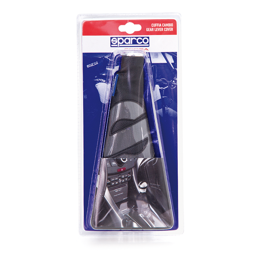 Чехол на рычаг механической КПП  SPARCO SPC/GN-COV BK/BL