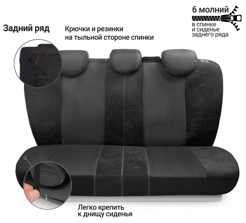Молнии на спинке