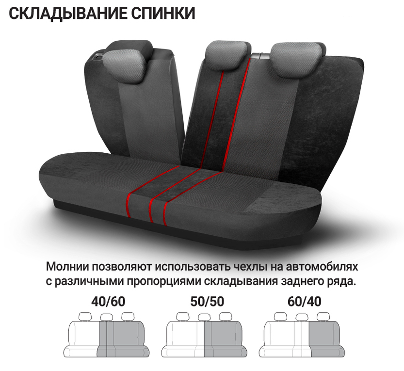 Молнии на сиденье